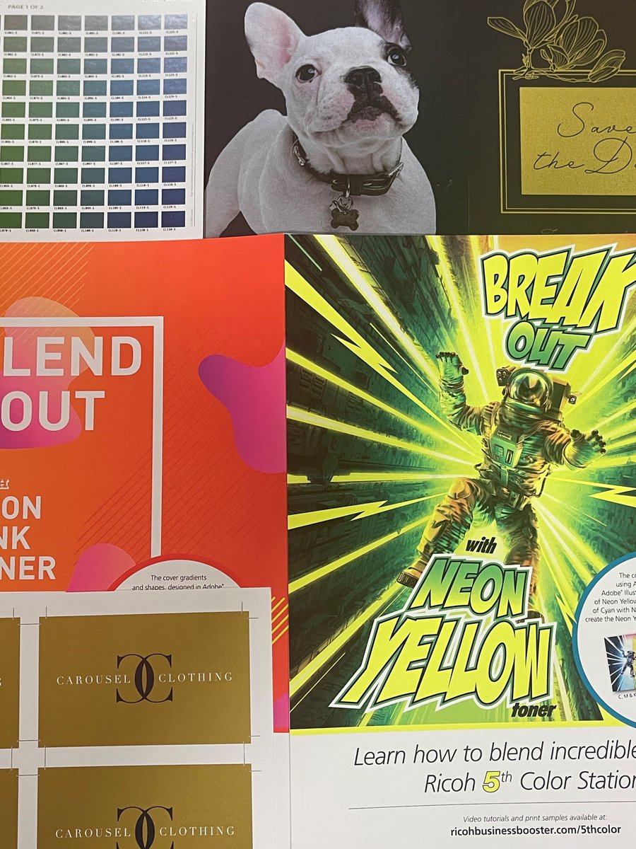 FuseBoxOne's tweet image. Get ready to make a statement with @Ricoh&apos;s newest digital Commercial Printing Equipment! 🌈 We can&apos;t wait to bring your projects to life with vibrant colors like Yellow, Pink, Gold, Silver, White, and Clear. ✨ #RicohPrints #CommercialPrinting #VibrantColors