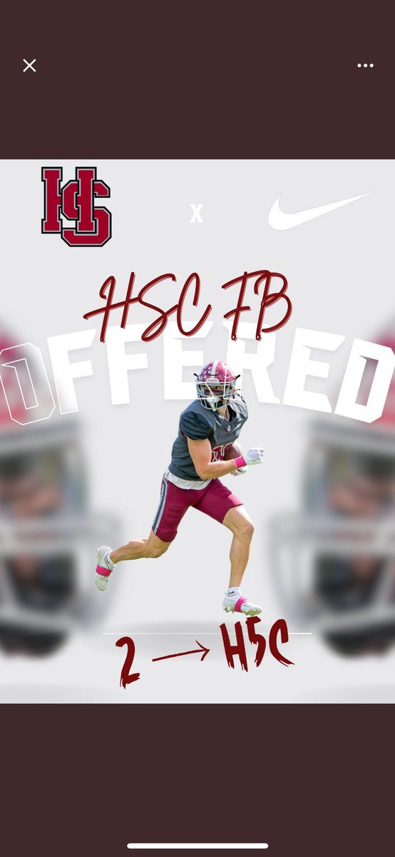 After a great conversation with @Coach_Luvara blessed to receive my first offer @HSC__FOOTBALL @amherstcountyfb @CoachMoore_FB