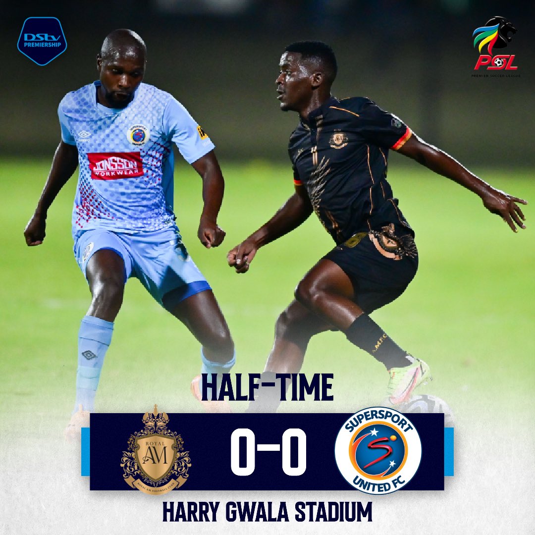 It’s goalless at the break between @RAMFC_sa and @SuperSportFC. 🤝