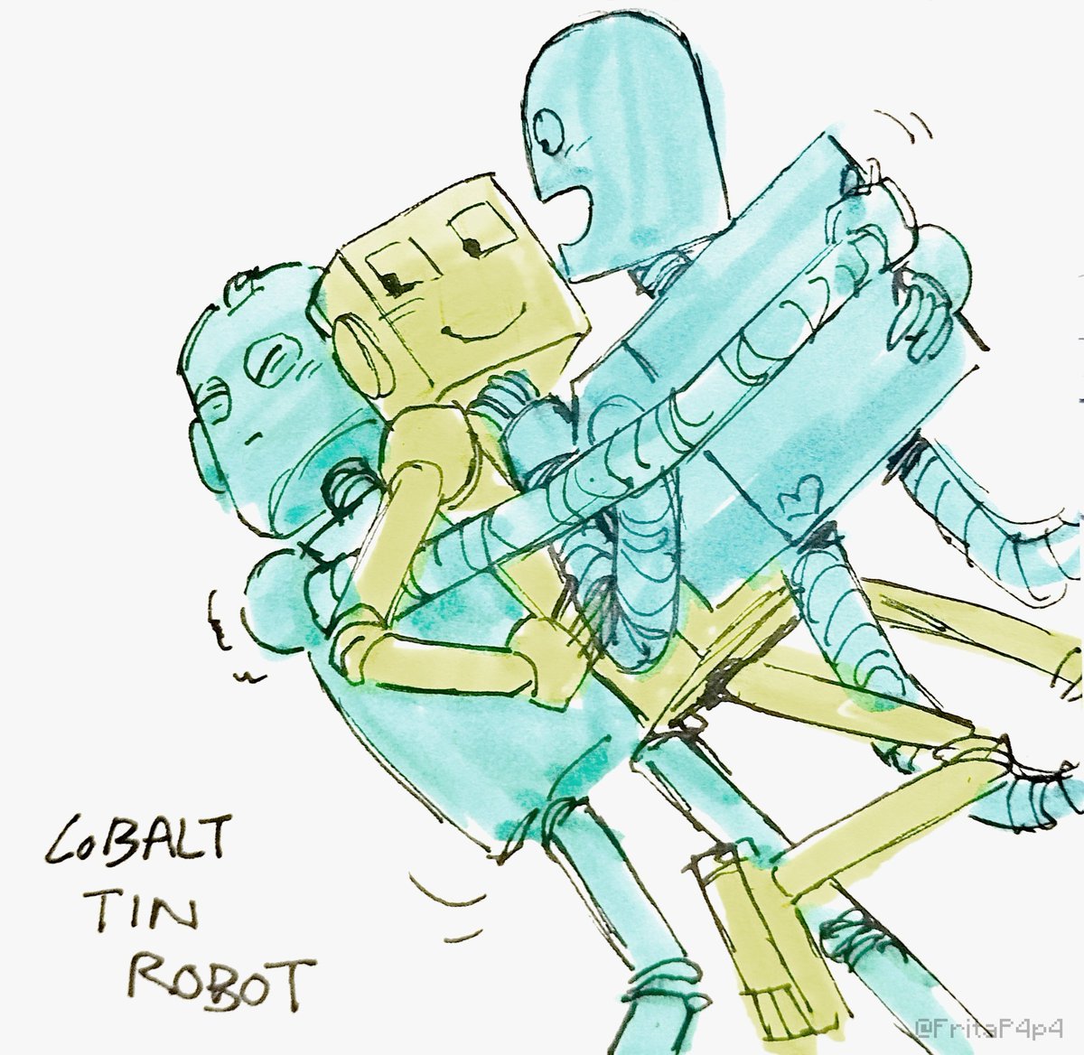 COBALT, TIN AND ROBOT
____
#RobotDreamsfanart #RobotDreams