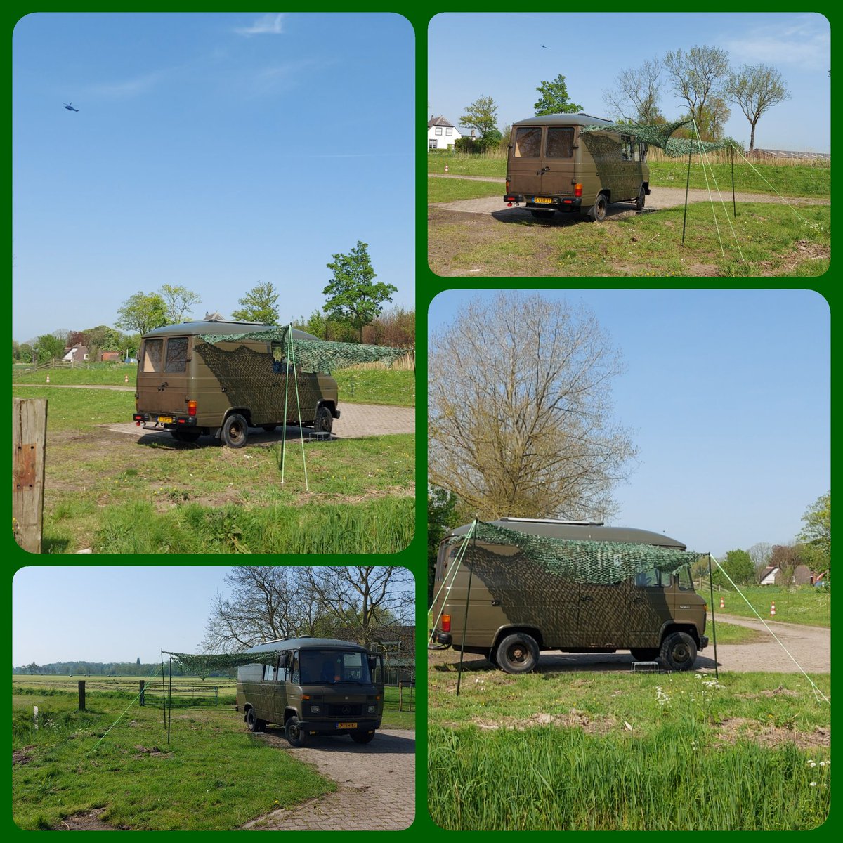 Groene Gast heeft een nieuwe luifel! Ga genieten met #GROENEGAST #LUIFEL #CAMOUFLAGE #LEGERAMBULANCE #MERCEDESD508 #FEEST #STIJLVOLTOEREN #STIJLVOLKAMPEREN #SFEERVOLKAMPEREN #STOER #ZOMERKOMTERAAN #GAEROPUIT #VINTAGEVANS #NEEMHEMMEE #VRIJHEID #RETROCAMPER