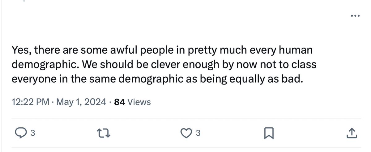 Nobody thinks all men are rapists, paedophiles or voyeurs, but enough are to make it provably safer for women and girls to have single sex spaces. Those campaigning to dismantle basic safeguarding are either dangerously naive or plain dangerous. There is no third possibility.