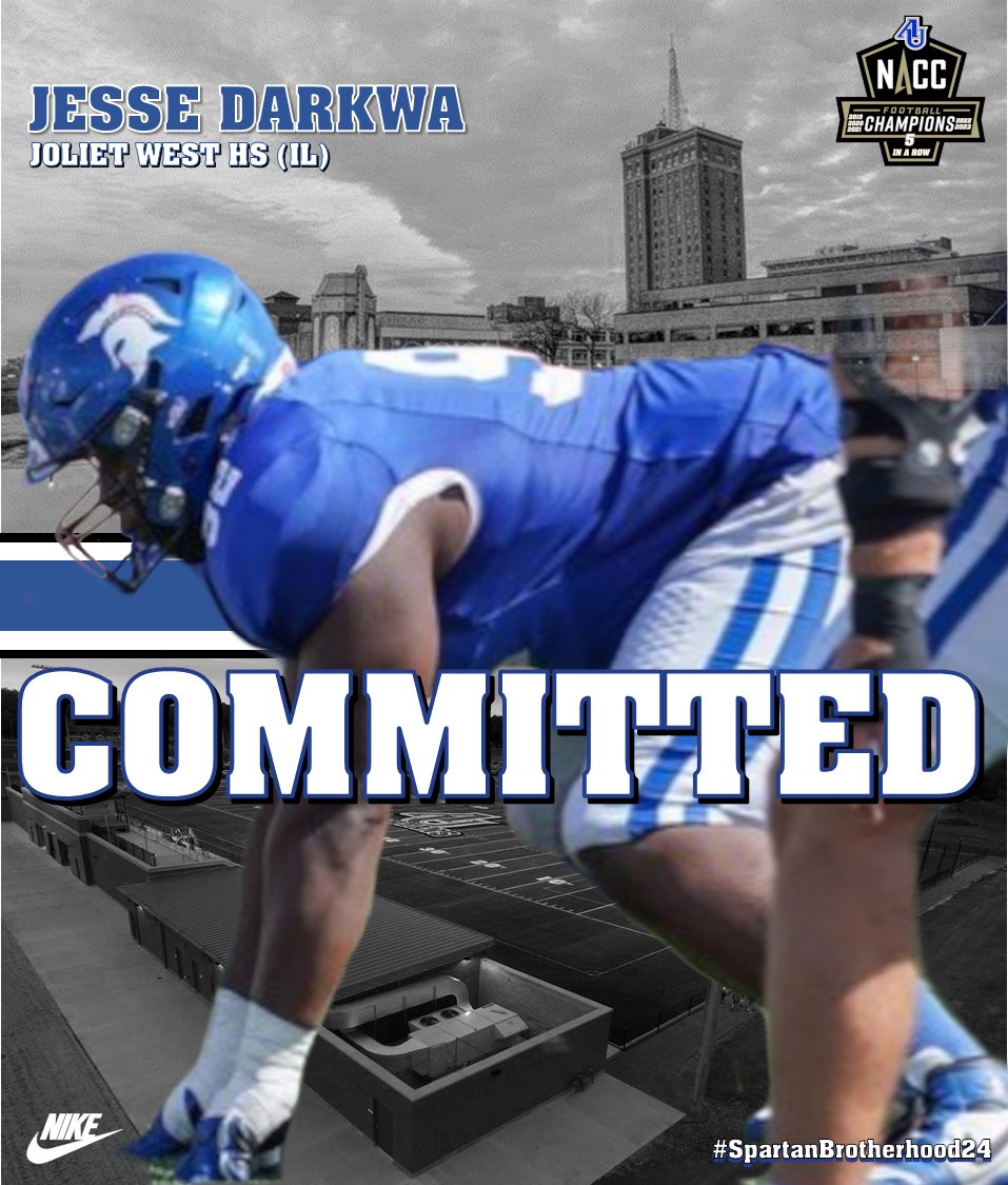 Spartan Fans, we are excited to welcome
@ytsjess94 from Joliet West HS to the Aurora Football Family. #WeAreOneAU #SpartanBrotherhood24