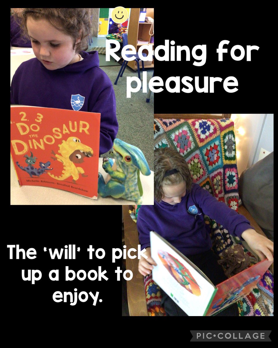 Choosing to read to the our pet dinosaurs during ‘Free choice learning’ today. RfP… made my heart sing. 📚 @OpenUni_RfP @TeresaCremin