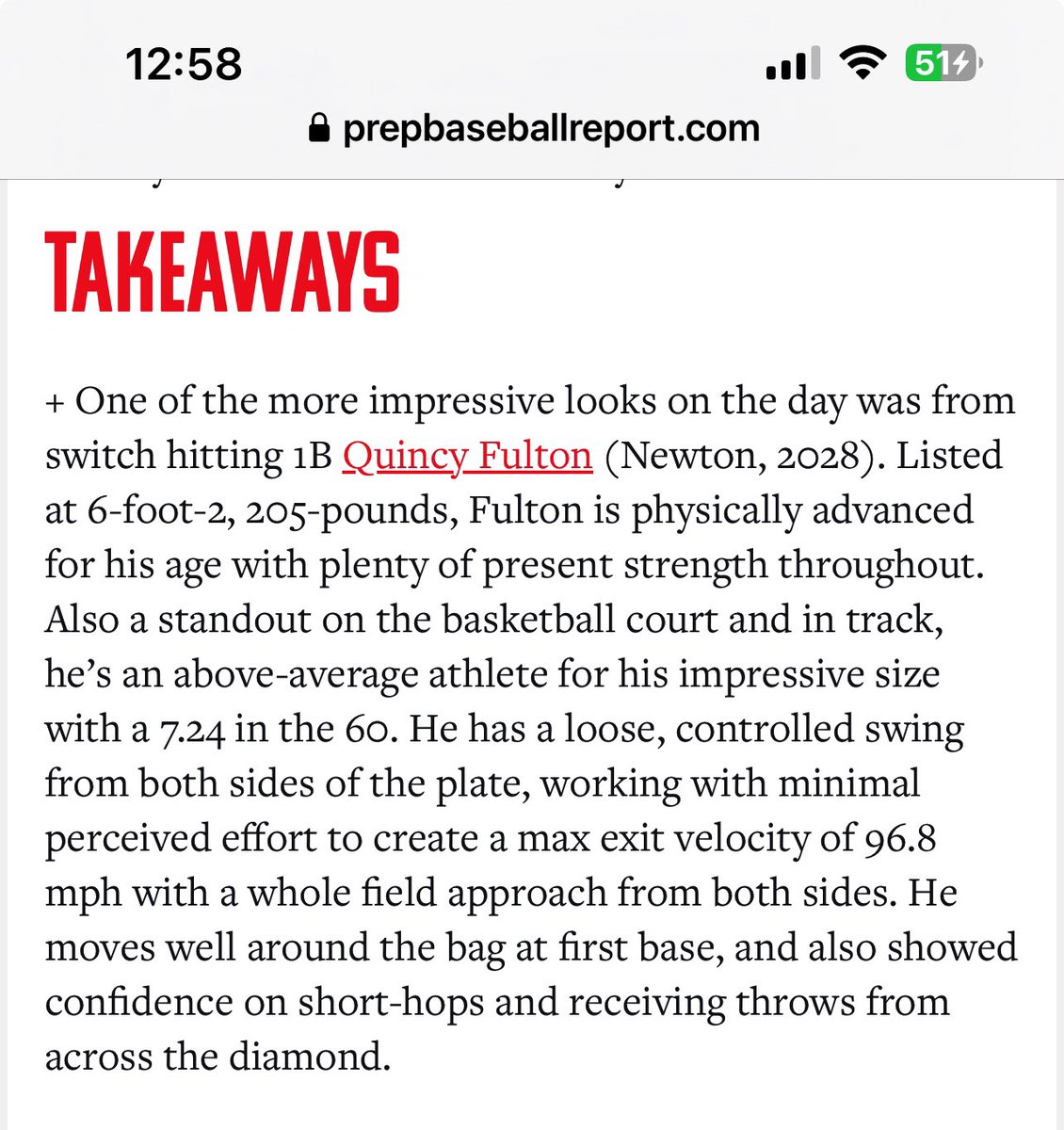 Thanks for the write up @PrepBaseballIL! @JGoetzBaseball @Wowfactor_justn