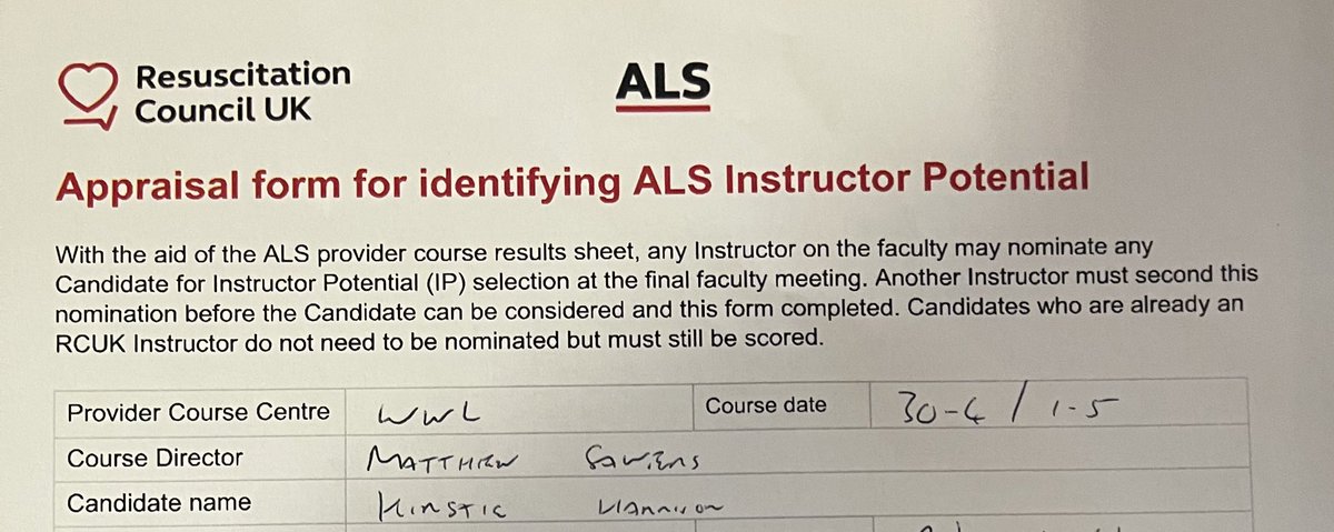 What a 🎢 day!After returning to @wwl_ecc after 6yrs in academia:Not only passed ALS but with Instructor Potential! Showing that with hard work,dedication & passion: Anything you set your mind to is doable! Thankyou @WWLNHS Faculty, @RebeccaSomers10 @GemBurrows for your support💙