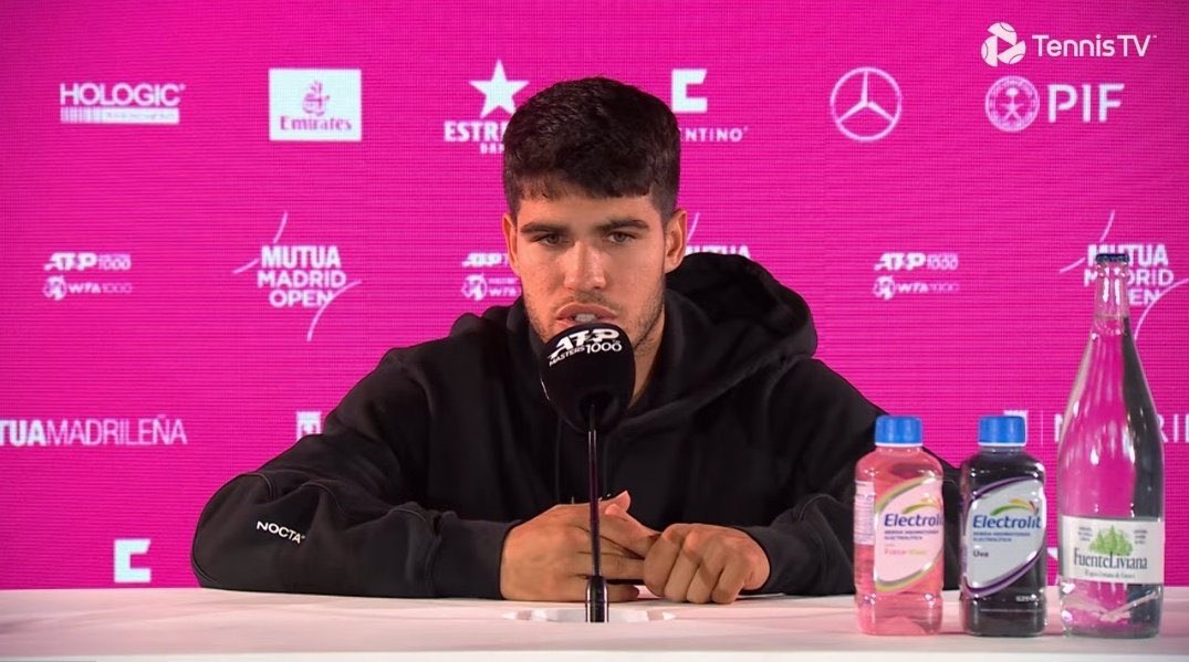 Alcaraz says he felt more discomfort in his forearm today against Rublev after playing 3 hours yesterday, he hopes to be 100% for Rome “Do you feel you can now hit your forehand normally, or is it still a work in progress?” Carlos: “Well, I have to keep going. Right now here in…