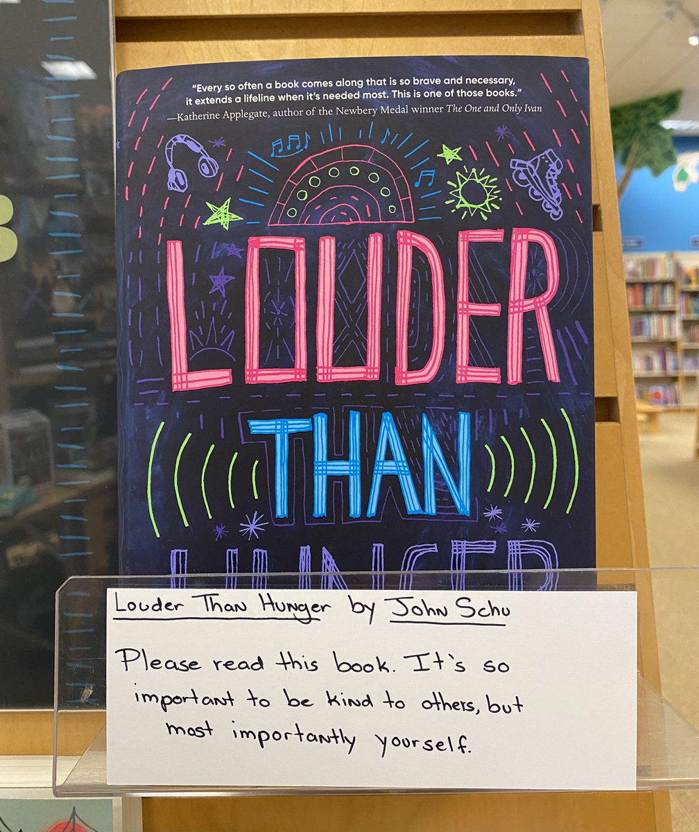 Thank you, @BNBuzz, for this shelf talker about Louder Than Hunger!