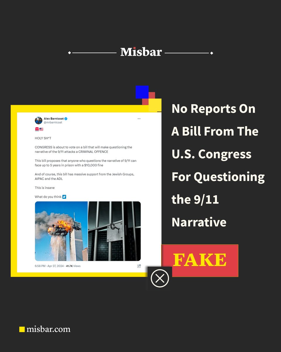 ⭕#Misbar's team did not find reports from any media outlet on the matter. ⭕The New York Post report on this is fake and does not exist on the New York Post website. Read more: msbr.co/xd59k #FactCheck #Congress