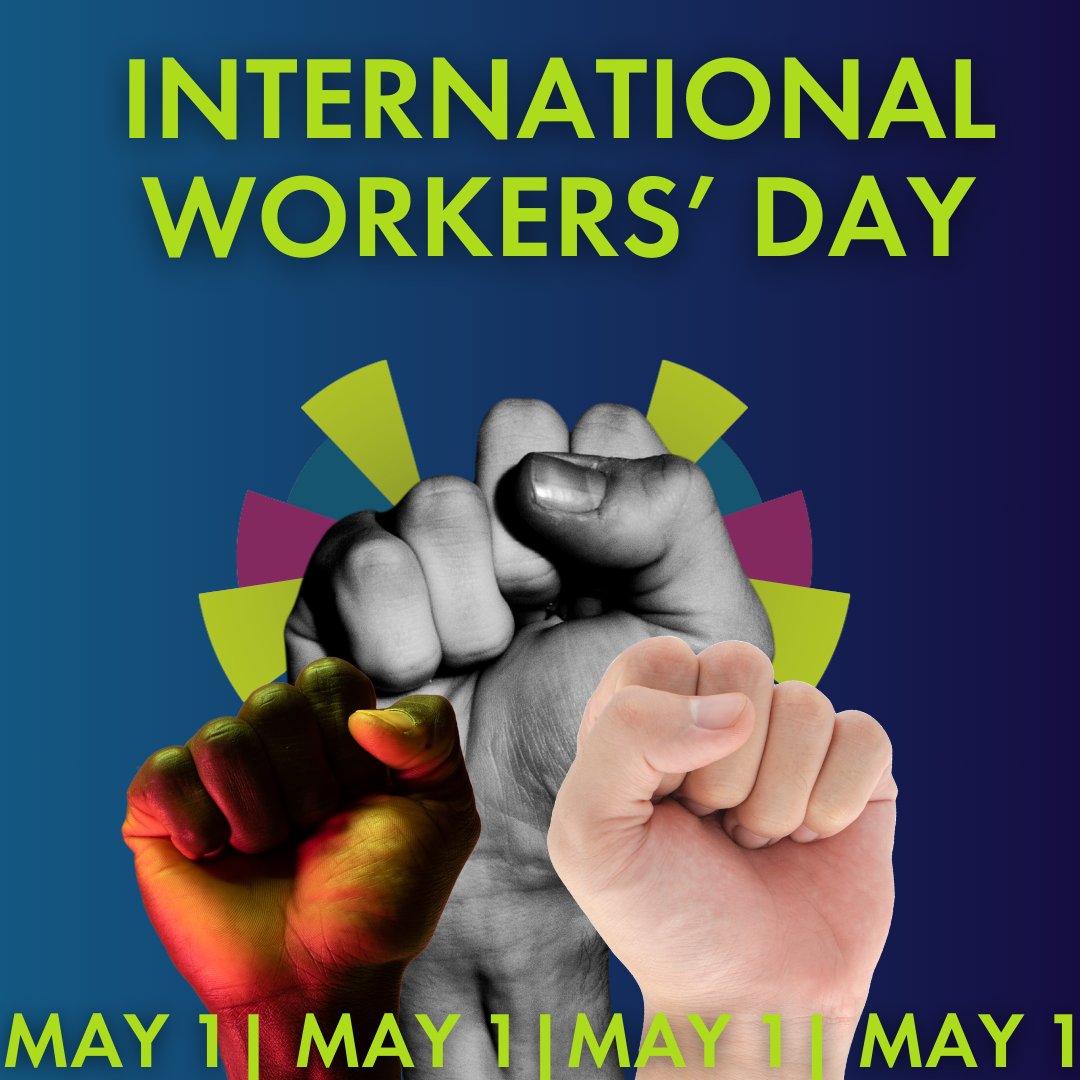 Happy International Workers’ Day! We celebrate the strength and solidarity of workers worldwide and honor the movement efforts to secure hard-won labor rights. #MayDay #WorkersRights