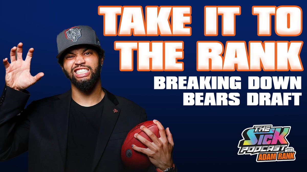 Live at 7pm ET‼️ NFL draft specialist @chad_reuter joins @adamrank to break down the #Bears draft. Set a reminder: youtube.com/live/dpp9816zK… #thesickpodcast