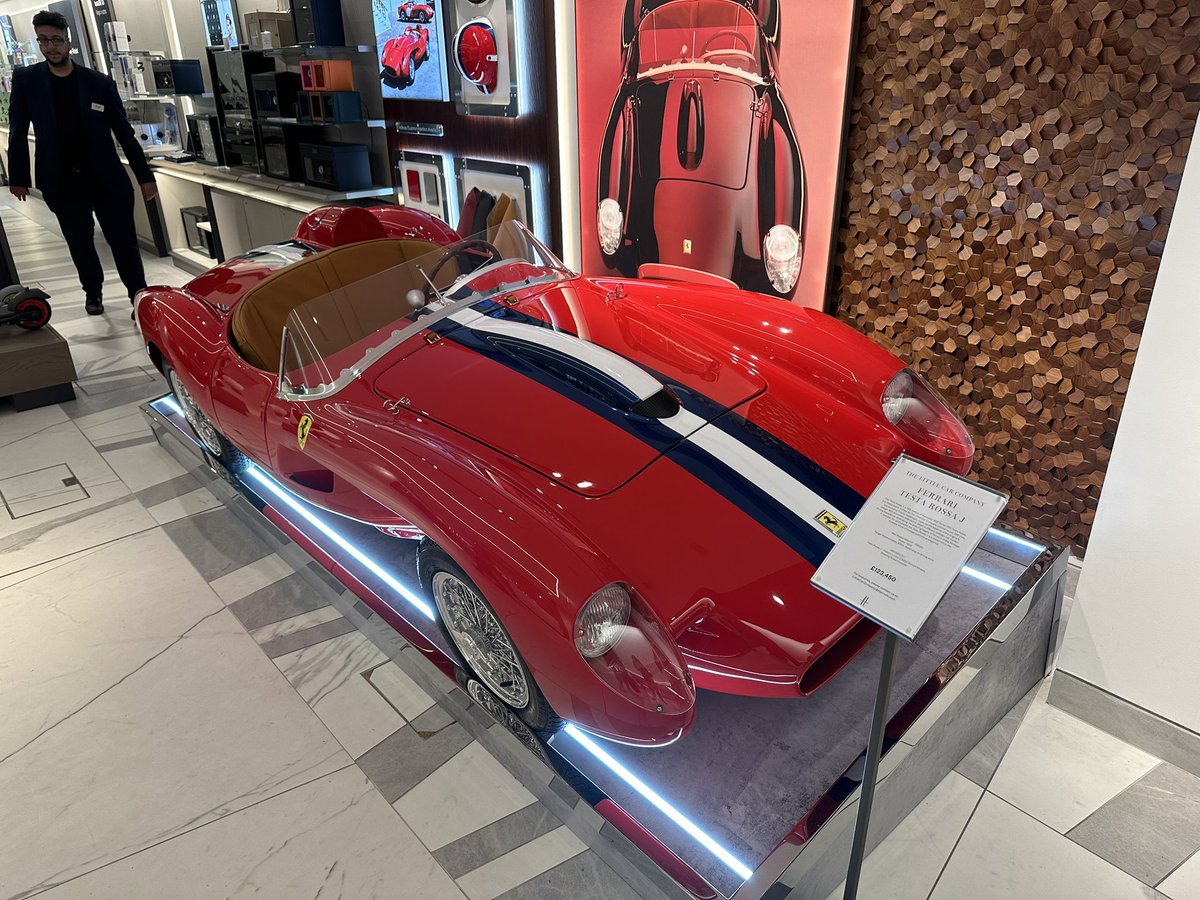 Need to get a present for your child? How about this. A toy car for £123,000? Which is quite a lot for a toy car, in my opinion.