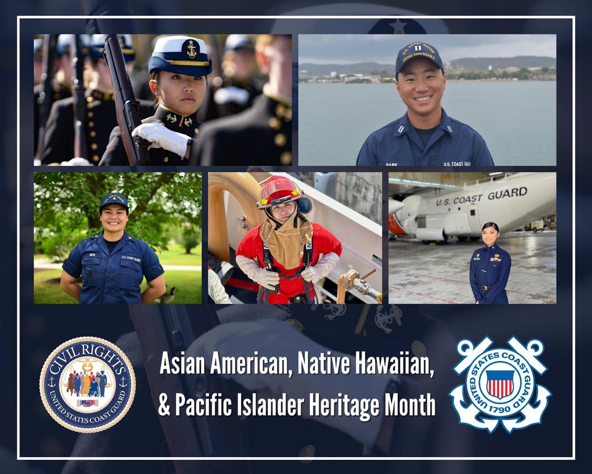 @USCG is proud to celebrate Asian American , Native Hawaiian, and Pacific Islander Heritage Month this May!

We honor the rich cultures, traditions and contributions of the AANHPI community that have helped shape and grow the Coast Guard!

#AANHPIHeritageMonth #Diversity https://t.co/fXa7XOHHwN