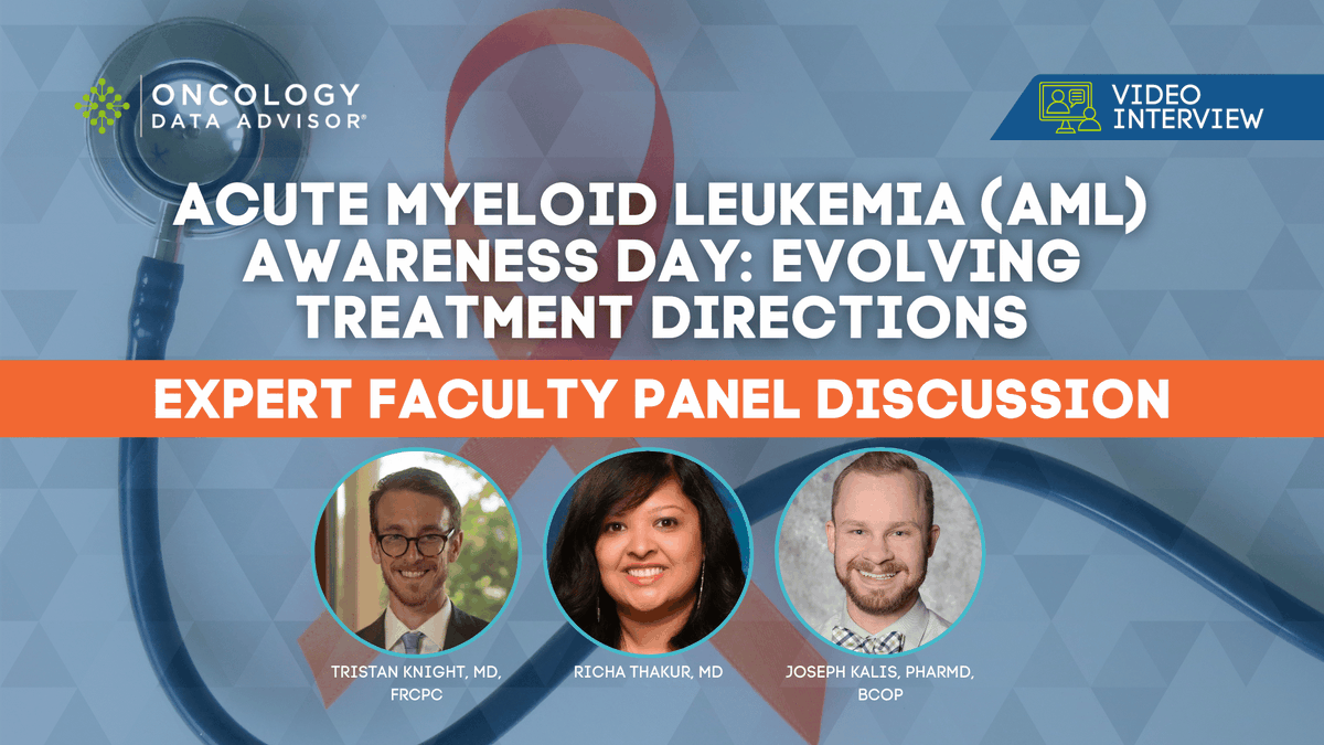 ICYMI: Last month, OncData held a live panel with @RichaThakurMD, @t_e_knight, and Joseph Kalis in honor of Acute Myeloid #Leukemia (#AML) Awareness Day. Watch the video now to hear their insights on evolving treatment directions! 

oncdata.com/news/acute-mye…

#AMLAwarenessDay