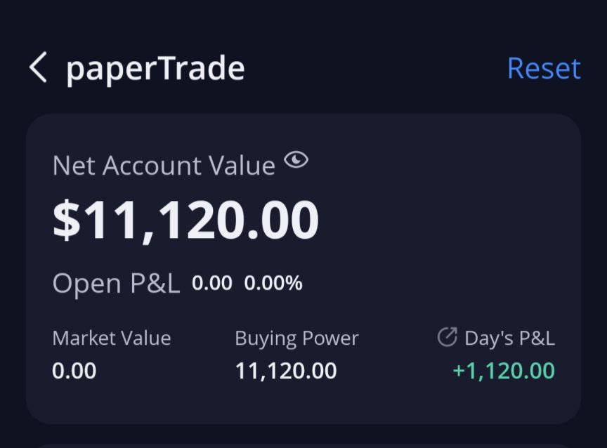 My first paper options trade