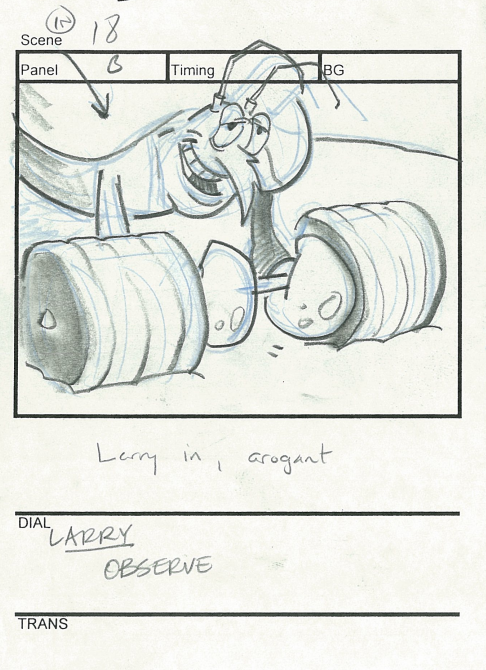 A storyboard panel from the episode 'Ripped Pants.'

#25yearsofSpongeBob
