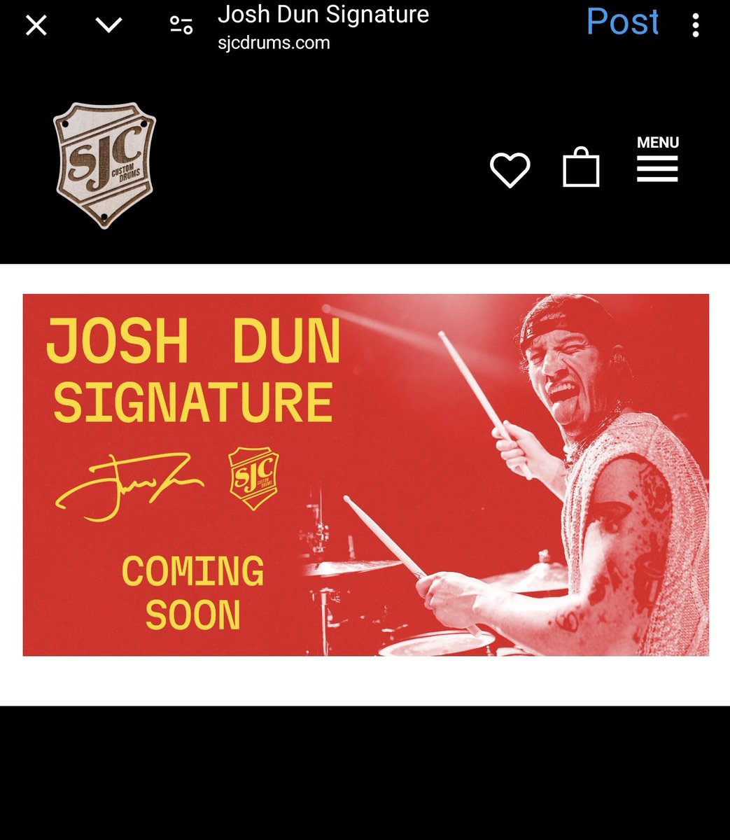 IT LOOKS LIKE WE ARE ABOUT TO SEE JOSH DUN'S NEW CLANCY ERA SIGNATURE DRUM KIT?!