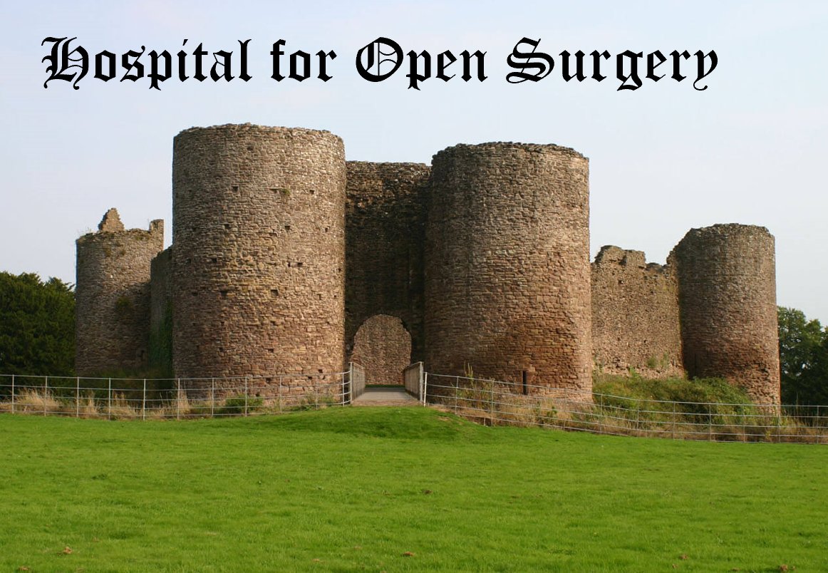 You are picked to run a fellowship in Open Surgery for the newly designated Hospital for Open Surgery. You may design the curriculum and pick the patients to be referred to the H.O.S. What open procedures are your fellows learning? (you're also helping me write a talk here...)