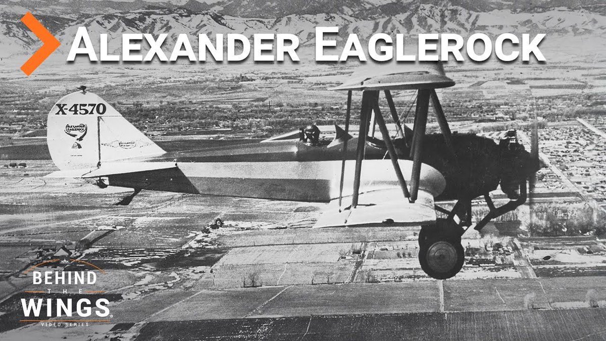 🚨 🎥 New Behind the Wings video - The Film Studio that Built Airplanes: buff.ly/4a2PKOo 

Explore the unlikely story of how a Colorado film company became one of the largest aircraft manufacturers in the world – The Alexander Eaglerock Aircraft Company. #behindthewings