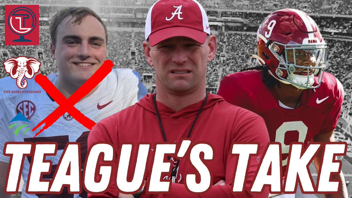 🚨TONIGHT🚨 (5/1): Teague’s Take w/George Teague (@Teaguefootball) (8:15PM CT/9:15PM ET)

Watch: youtube.com/live/Jqcw3eSqQ…

🎯Why Alabama Players Hit the Portal
🎯DeBoer Wins w/NFL Draft
🎯Greatest Position Needs

#CollegeFootball #RollTide #BamaFactor