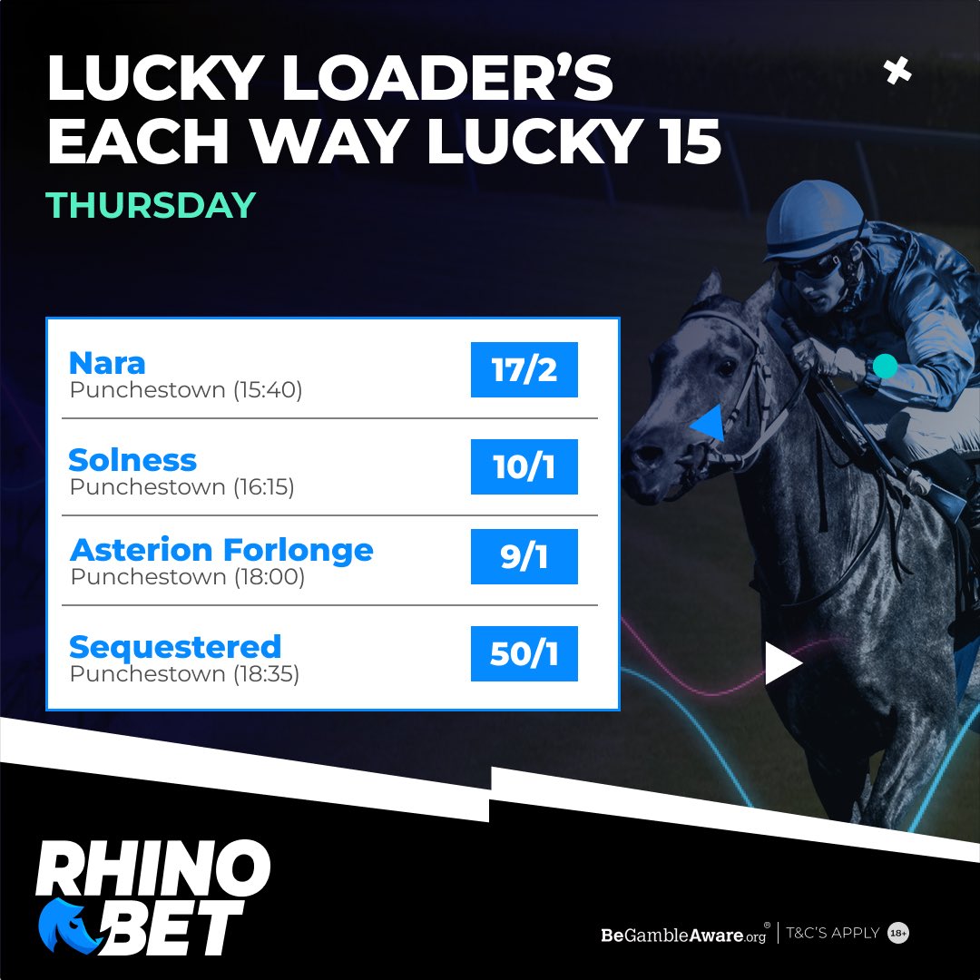 Don’t miss my EW Lucky 15 for Day 3 of the Punchestown Festival with @BetRhino 🐎 (18+ begambleaware.org)