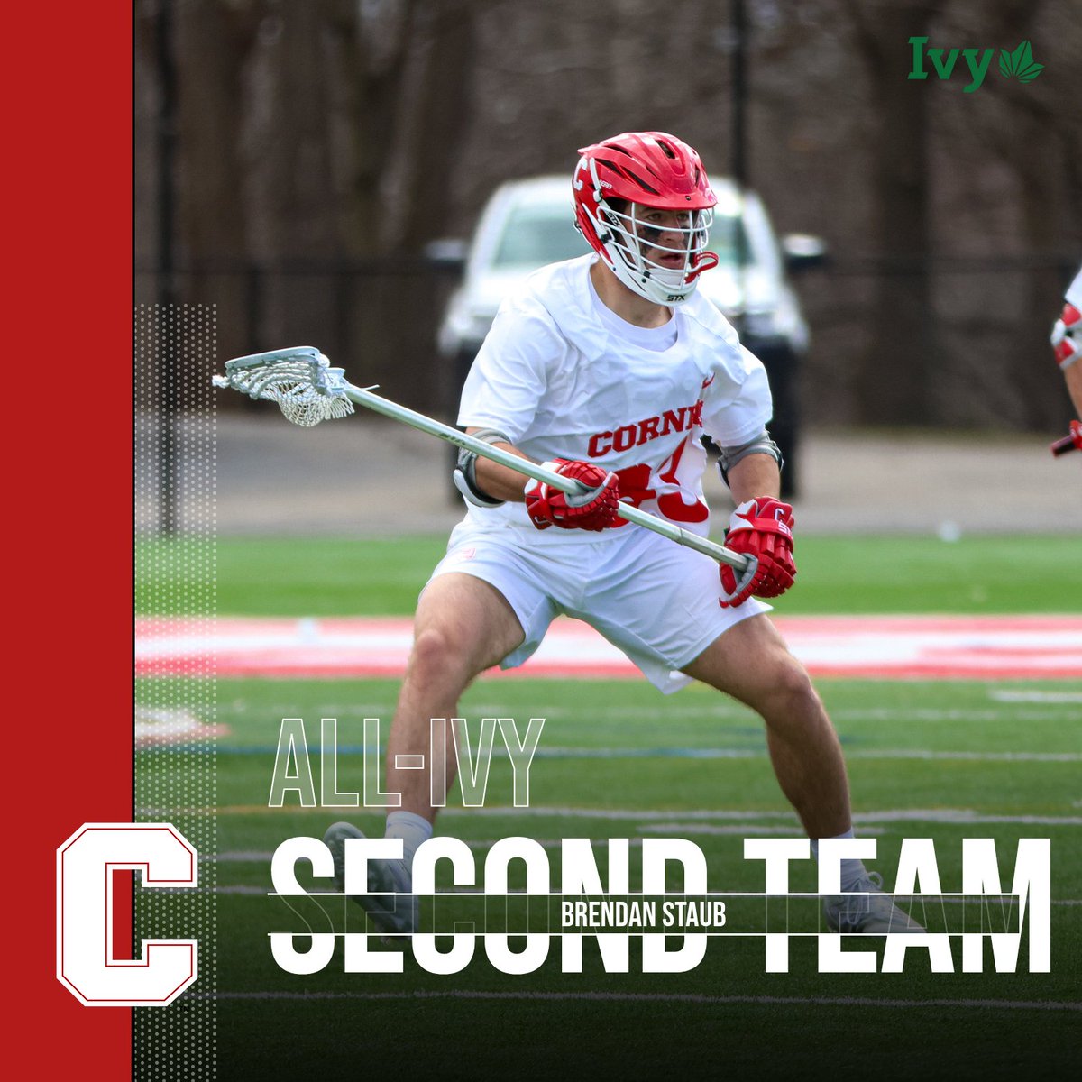 @CornellLacrosse @IvyLeague Michael Long and Brendan Staub each earned a spot on the second team for their efforts in Cornell's 32nd Ivy League regular season title. #YellCornell