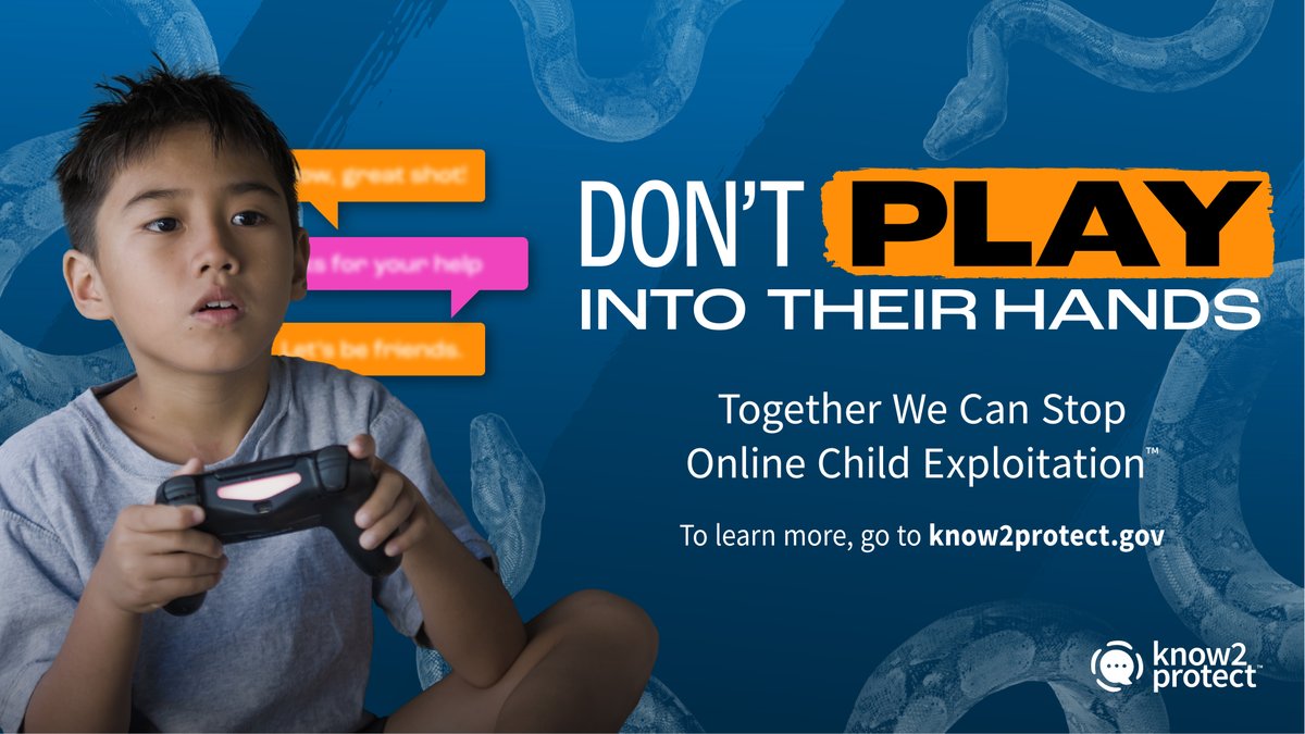 Have you helped the children and teens in your life establish healthy digital boundaries? Visit know2protect.gov to learn how.

#Know2Protect