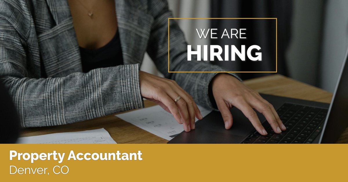 Are you an accountant with a couple of years of experience in commercial real estate? We're hiring! #DenverCREJobs #DenverRealEstateAccounting #DenverCommercialRealEstate #DenverAccountingJobs #DenverFinanceCareers loom.ly/3a8Dy_M