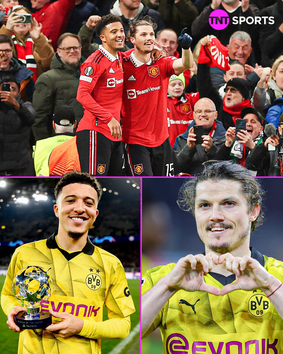 This time last year, Jadon Sancho and Marcel Sabitzer were teammates at Man United...

Tonight, they start together in a #UCL semi-final against PSG 🙌