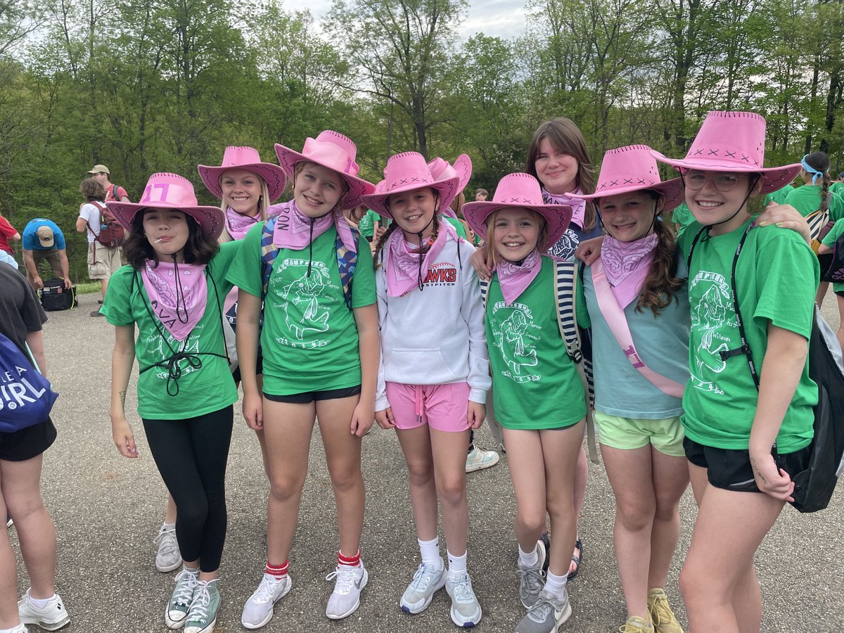 Day 1 ⁦<a href="/campkern/">Camp Kern</a>⁩ with ⁦<a href="/WilsonElem/">Wilson Elementary</a>⁩ and ⁦<a href="/goMercerEagles/">Mercer Eagles</a>⁩! Kids are stoked and ready for adventure!