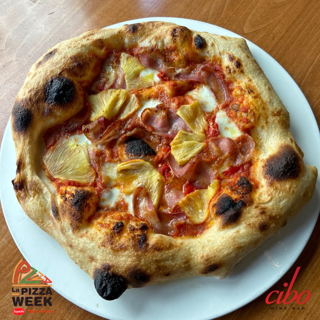 We are excited to share that Cibo Wine Bar will be participating in Canada's largest pizza festival- La Pizza Week by Doordash. 🍕🎉 🍽️: Tomato, mozzarella di bufala, pancetta, roasted pineapple, preserved chillies Try yours with reservations at cibowinebar.com