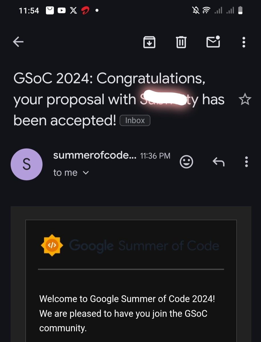 Gsoc Proposal Accepted ✅