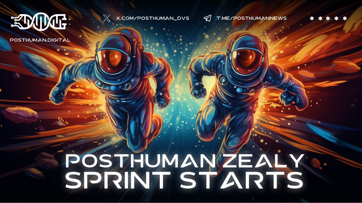 POSTHUMAN_DVS's tweet photo. Zealy Sprint Q2 2024 is launched! 🎉🎉🎉

We are excited to announce that the Zealy #Sprint Q2 2024 will run from May 1, 2024, 19:00 UTC to June 30, 2024, 19:00 UTC!

https://t.co/m9fWnMCl3X 

Now we will have 2 leaderboards:
1. All time
2. Sprint

Quests will be added throughout the quarter, not all quests are included in the sprint, but all quests affect the overall leaderboard.
By participating in Zealy POSTHUMAN, in addition to the quarterly distribution of $PHMN, you can now also earn Zealy SBT POSTHUMAN!

Zealy SBT POSTHUMAN is divided into 5 ranks:
1. POSTHUMAN
2. AI
3. Cyborg
4. Geneticist
5. Organic

Thus, we will recognize on-chain participants contributing to #Zealy #POSTHUMAN. This will be distributed based on leaderboard placement and the number of participants.

The #distribution for Q1 2024 $PHMN and #SBT will be coming soon once all participants confirm their addresses.

Join us!