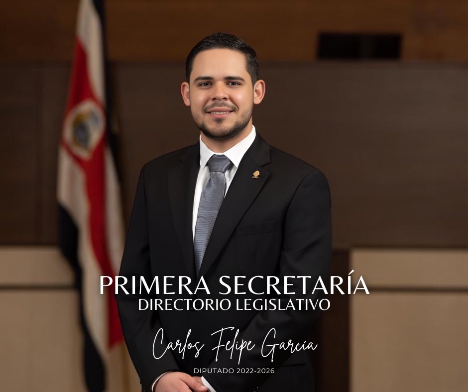 Un honor ocupar la primera secretaria del Directorio Legislativo. 

Gracias a mis compañeras y compañeros por la confianza, seguimos trabajando fuerte por un mejor país 🇨🇷 para todos y todas.