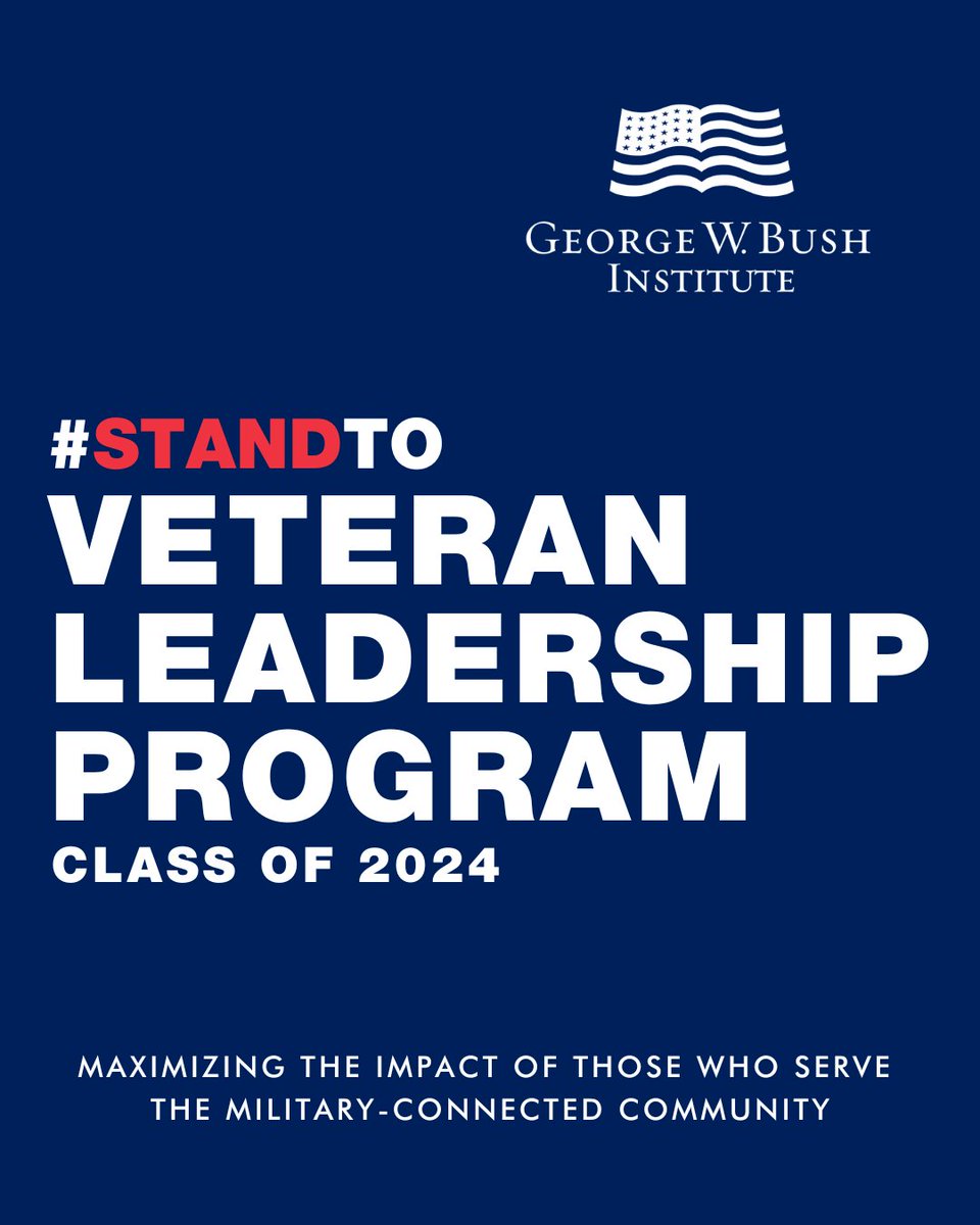 Today, the George W. Bush Institute announced the newest class selected to participate in the Stand-To Veteran Leadership Program, a first-of-its-kind initiative aimed at bold leaders from diverse sectors across the country – including civilians, veterans, and active-duty…