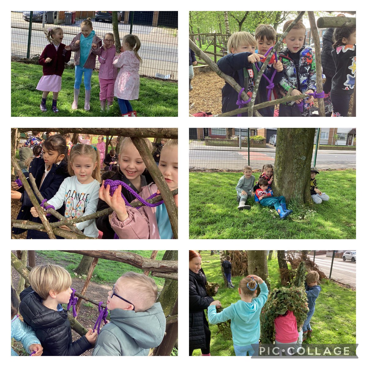 We had a wonderful morning spent with @Littlefoothq in forest school 🌳 From identifying trees, compass points, bug hunts, camouflaging ourselves, fire lighting & knot practice, we had a very busy morning with lots of stamps towards our forest school badges! Well done year 1!✨