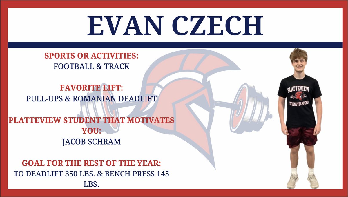 Congratulations to our April Male Student of the Month...

Evan Czech!

#EarnEverything