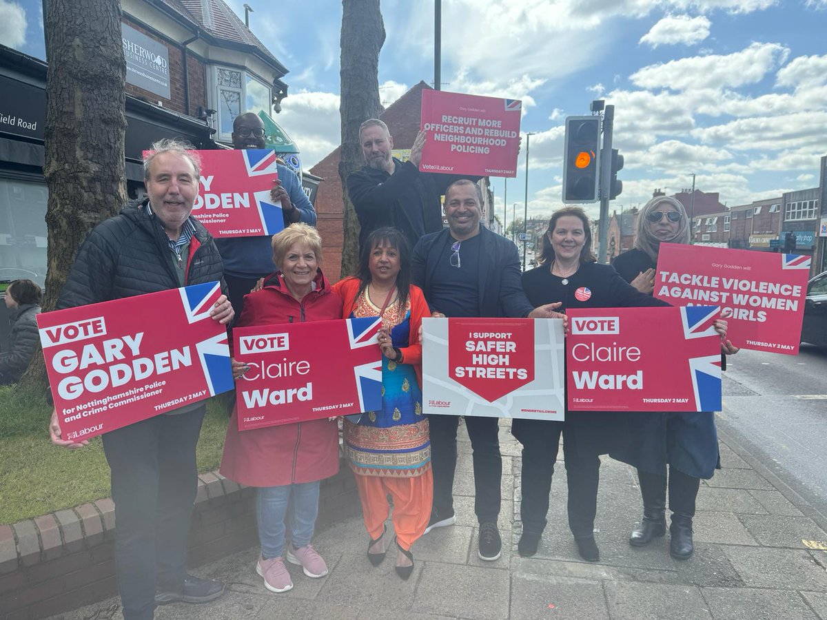 Sherwood Labour out talking with the community!