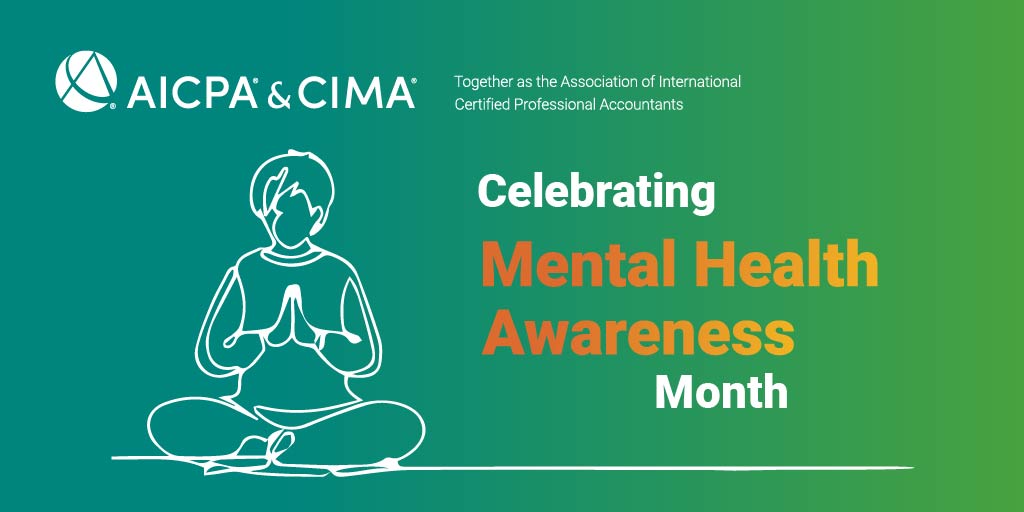 This month, let’s work to reduce stigmas and raise awareness around the importance of mental health. #aicpadiversity #mentalhealthawarenessmonth