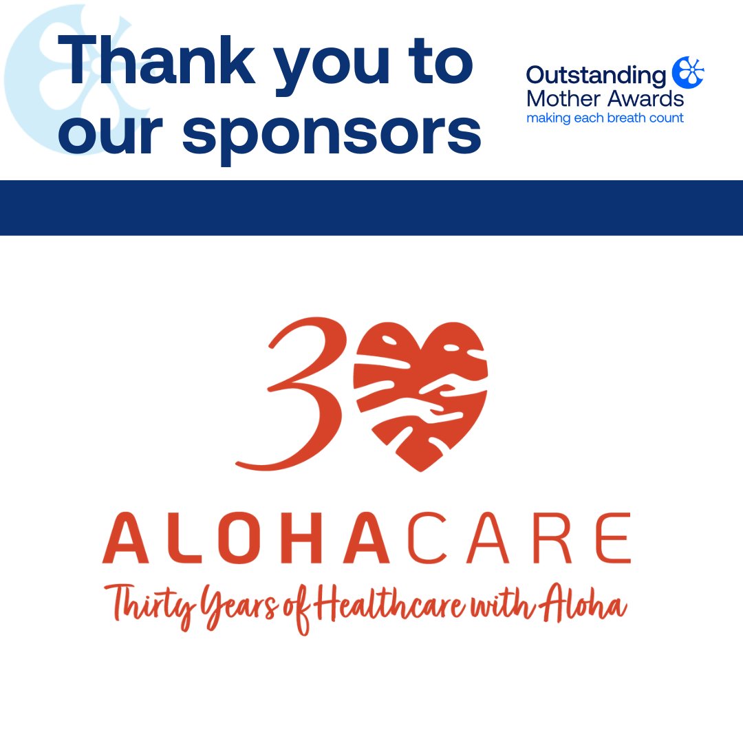 Mahalo to @AlohaCareHawaii for continuing to support the Outstanding Mother Awards as Emerald Sponsor. action.lung.org/OMA-Hawaii 🌺 #outstandingmotherawards #OMAHI #outstandingmothershawaii #outstandingmothers