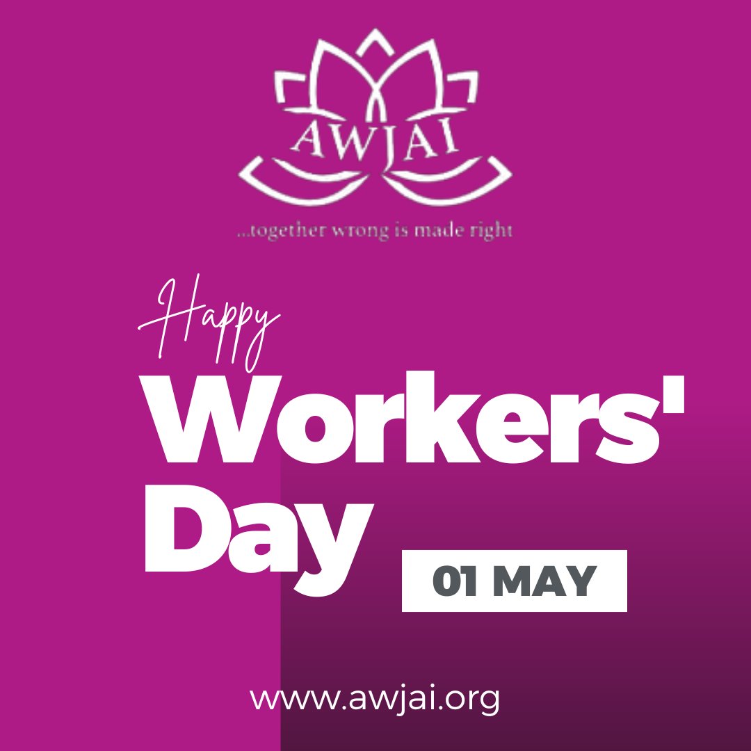 On this International Workers’ Day, we stand in solidarity with workers around the world. Every person deserves fair treatment, safe working conditions, and a living wage. Let’s continue to advocate for justice and equality in the workplace. #AWJAI #JusticeForAll