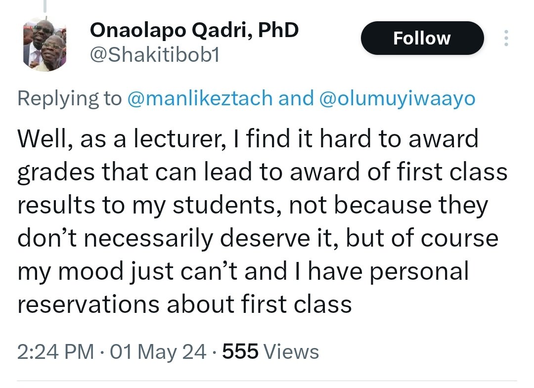 Department of Psychology students, Unilag, see your lecturer outside Is this how things run in your school @UnilagNigeria ? Lecturers don't give students the grades they deserve and deprive them of marks based on emotions and sentiments? University of Lagos, please look into