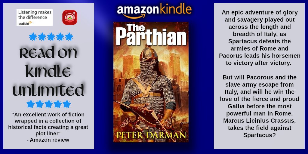 An epic adventure of glory & savagery played out across the length and breadth of Italy '...Brilliantly told.' #READ #FREE via #KindleUnlimited #BOOK ~ #HISTORICAL #FICTION by Bestselling Author Peter Darman The Parthian (Parthian Chronicles Book 1) amzn.to/36J5SnC