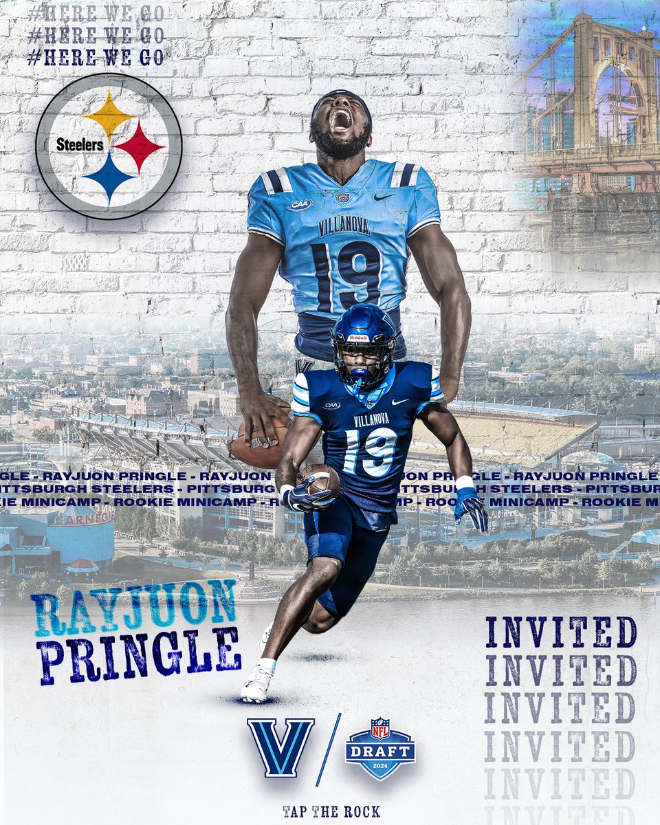 .@pringlegolive is INVITED to Rookie Minicamp with the @steelers!!! #TapTheRock #CatsInTheNFL #HereWeGo