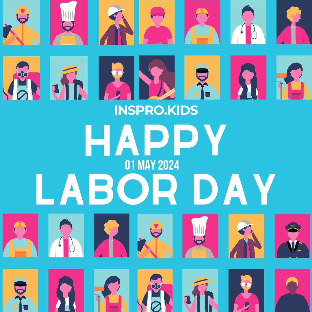 Today, we honor the hard work and dedication of workers everywhere. Happy Labor Day! 💼🛠️ #LaborDay #WorkHardPlayHard #2024 #insprokids #stem #engineer #education