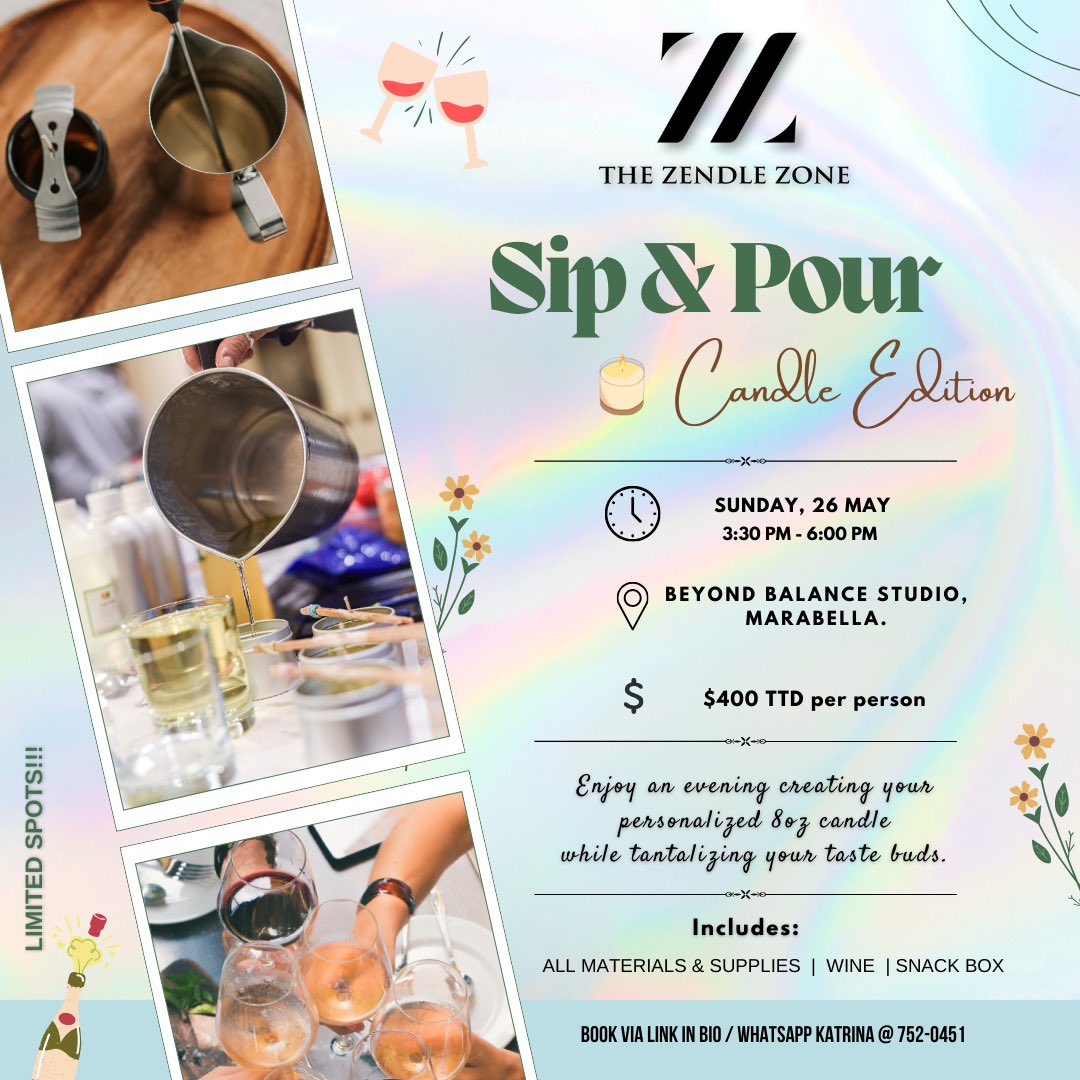 New month! Another Sip & Pour! Come have some fun pouring your customized candle while sipping fine wine ☺️ #sipandpour #signalboost #share