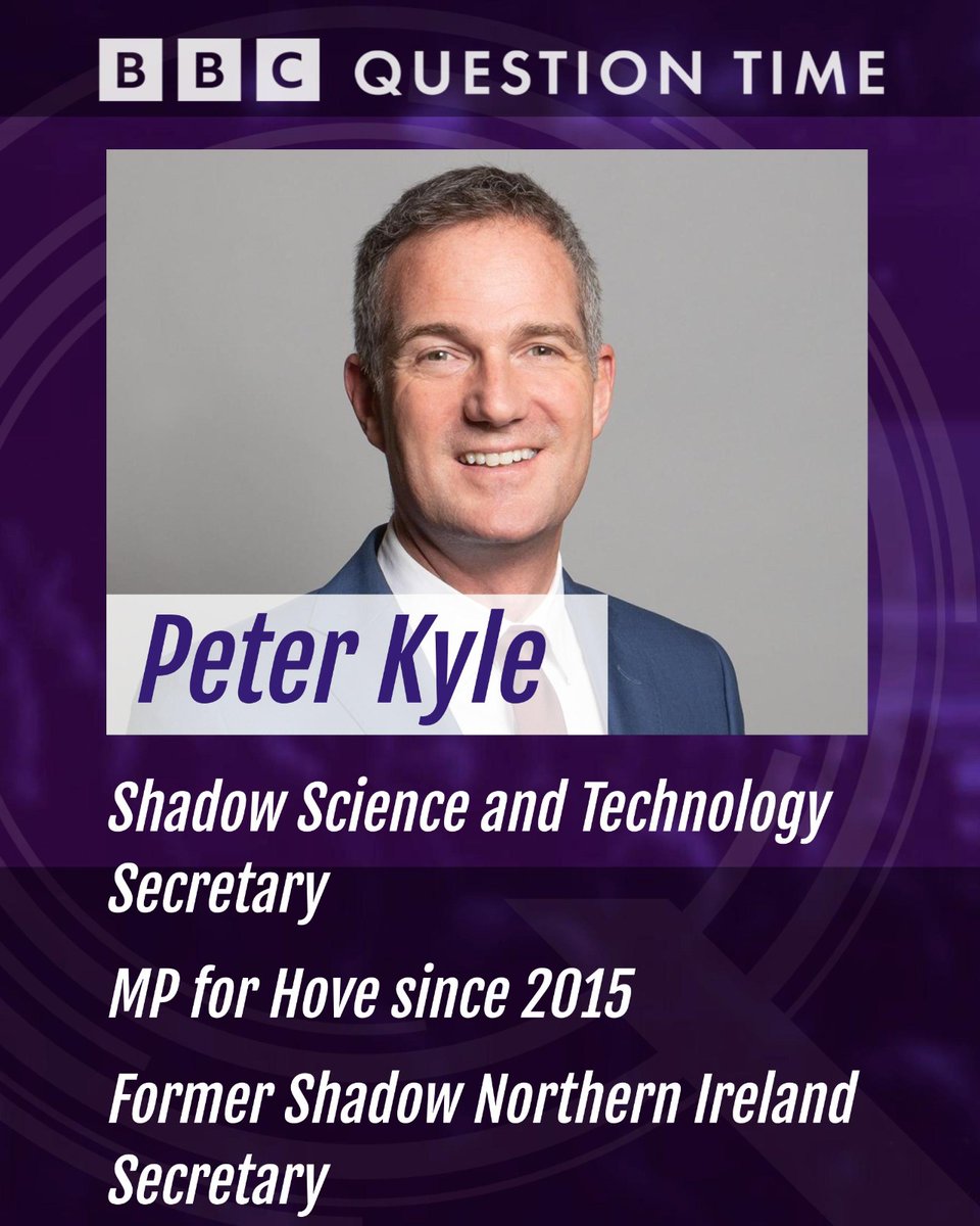 Labour’s @peterkyle will be on the panel #bbcqt