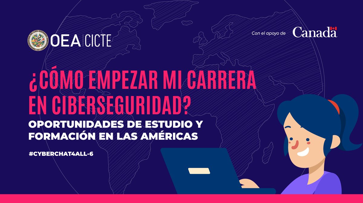 🛡️¿Te perdiste nuestro último webinar de la serie #Cyberchat4all?💻 Aprende cómo iniciar tu carrera en #ciberseguridad y explora las oportunidades que ofrece esta industria 🧑‍💻👩‍💻 🎥No te lo pierdas, míralo aquí👉youtu.be/f-Q8vlMFMmk @OEA_CICTE @OEA_oficial