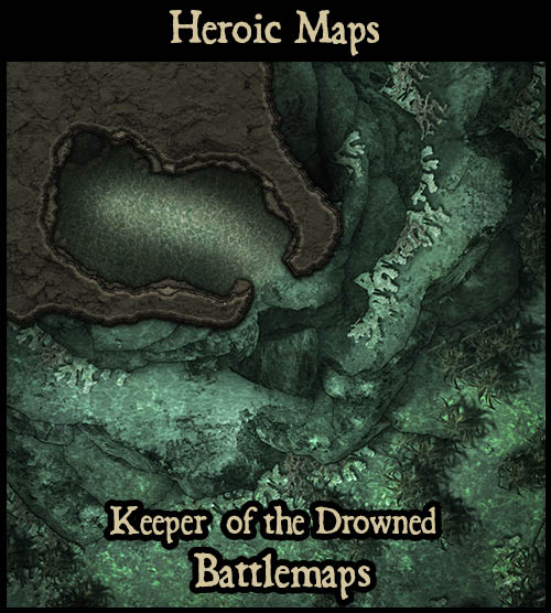 Check out our new map pack at @DriveThruRPG - a set of underwater caverns and flooded streets to accompany the amazing 'Keeper of the Drowned' adventure by Lou Anders :) drivethrurpg.com/en/product/476…