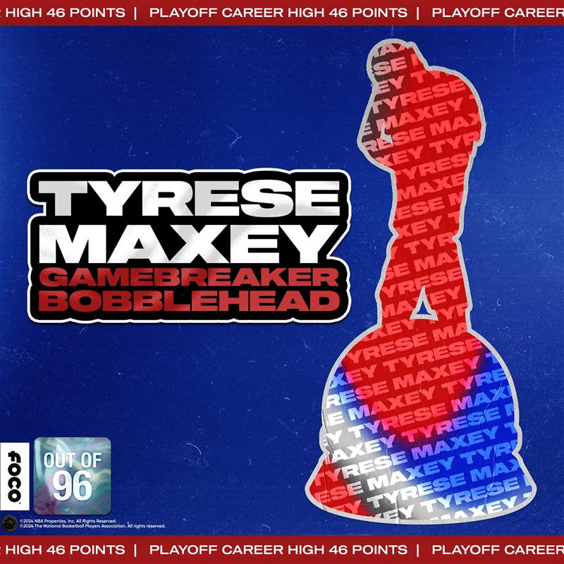 #TyreseMaxey Playoff Career High